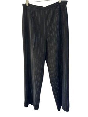 Jones Wear Suit Black Pinstripe Dress Pants – Size 8 – Fully Lined
